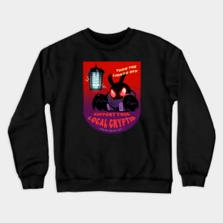Mothman - Support Your Local Cryptid Crewneck Sweatshirt
